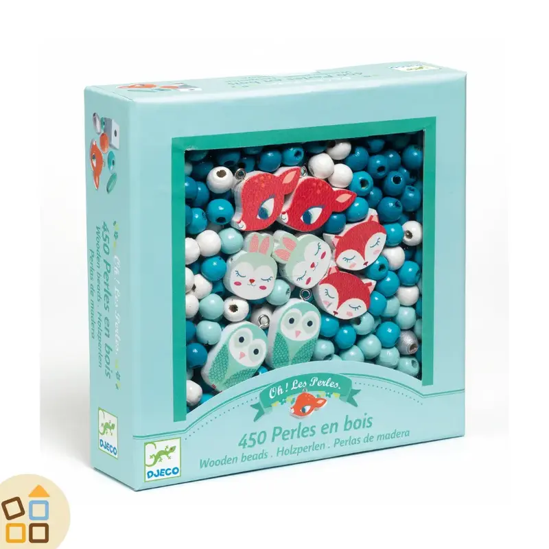 PERLE IN LEGNO, ANIMALI BOSCO