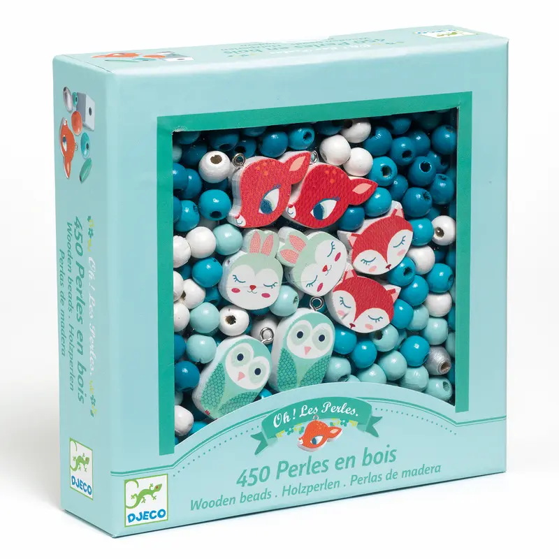 Perline in Legno Animaletti Perle per creare Braccialetti e Collane - Wooden Beads Small Animals (DJ09807)