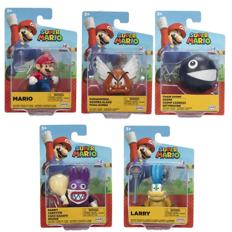 Personaggi Super Mario Serie 3, Super Mario Nintendo 6cm assortiti