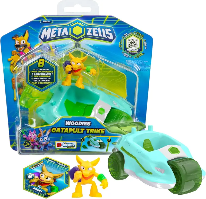 Personaggio Metazells Robbin Con Veicolo IMC