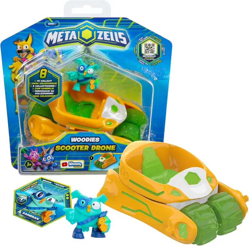 Personaggio Metazells Sam Bran Con Veicolo IMC