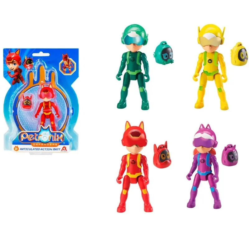 Petronix Defenders, Personaggi 7cm con Zaino