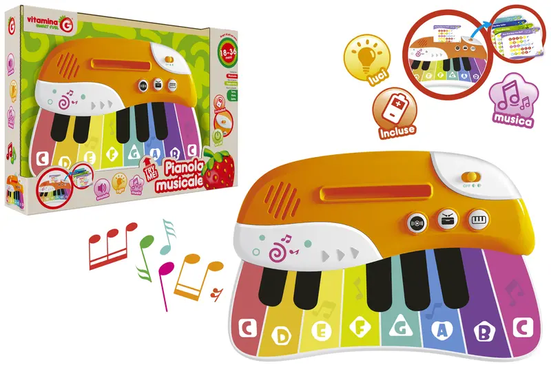 PIANOLA MUSICALE C/LUCI/SUONI TRY ME