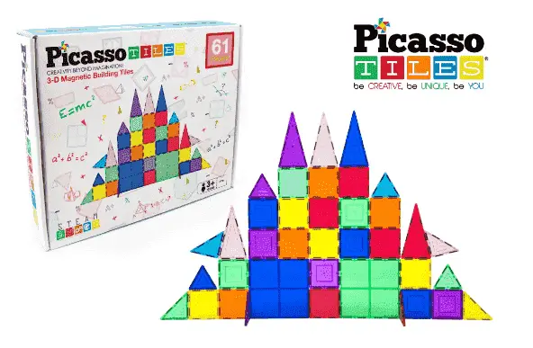 Picasso Tiles Magnetic Piastrelle Bulding 61 Pezzi