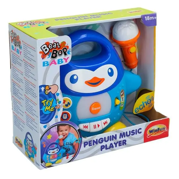 Pinguino Karaoke con Luci e Suoni