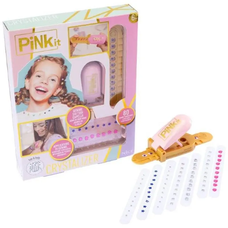 Pink It Crystalizer, Applicatore di Gemme per Capelli e Oggetti