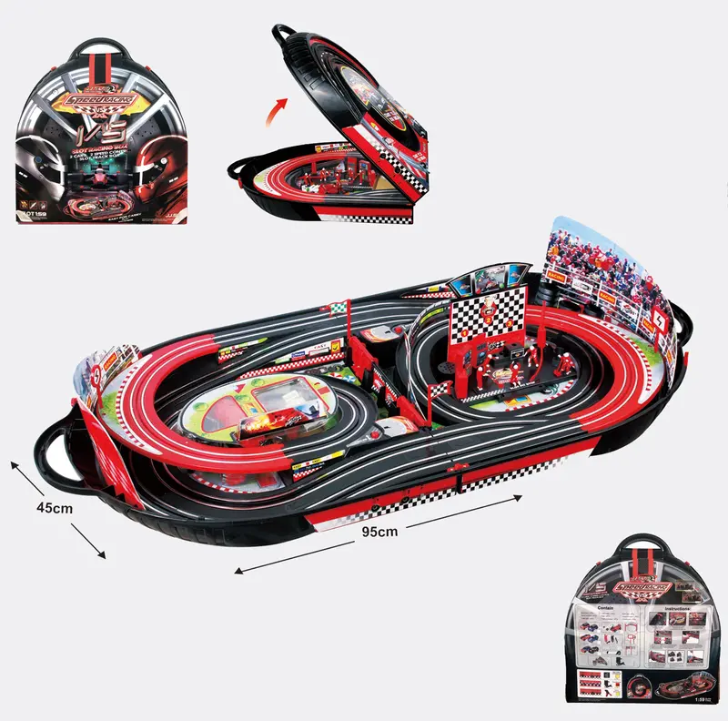 PISTA AUTO IN VALIGETTA A BATTERIA IN SCALA 1/59 COD 68036 GIRAFFA