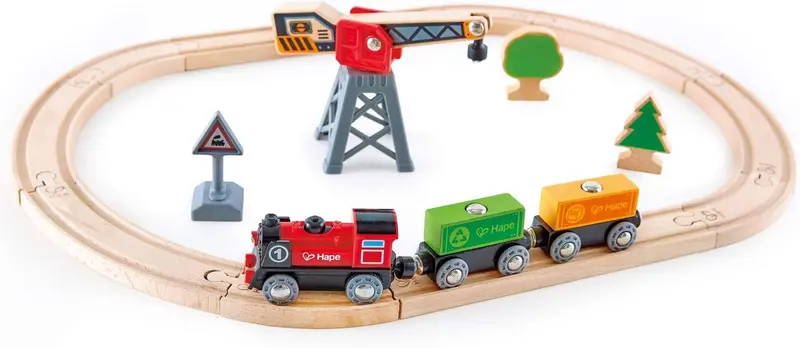 Pista Con Locomotiva A Batteria Hape
