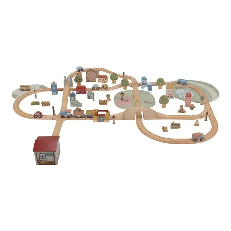 Pista del Treno in Legno XL Little Dutch