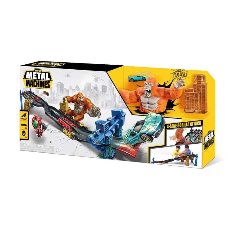Pista Gorilla Attack 4 Corsie, Grande Playset Zuru 1,2 metri