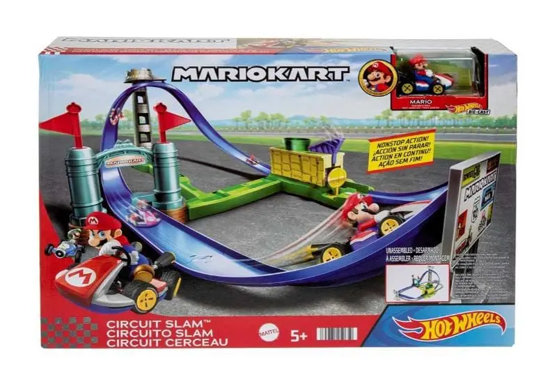Pista Sfida in Circuito di Mario Kart Hot Wheels -Mattel