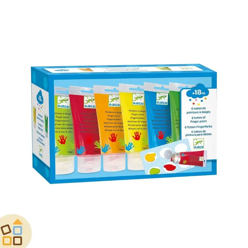 PITTURA A DITO SET 6 PZ, BLU