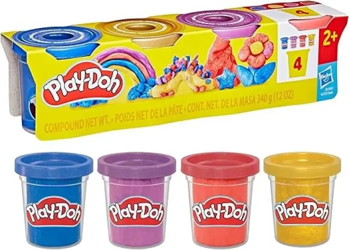 Play-Doh 4 Vasetti Speciali Colori Assortiti 5010996299932