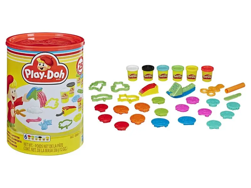 Play-Doh Classic, Grande Kit con 6 Vasetti e più di 25 Accessori