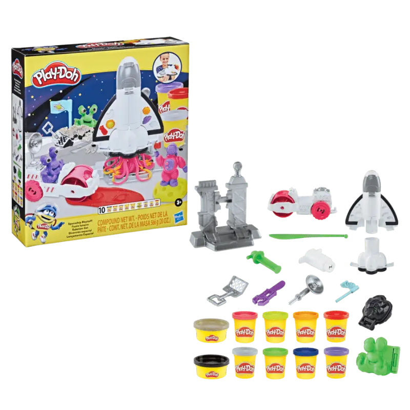 Play Doh, Set da Gioco Astronave con Rover Lunare e tantissimi Accessori