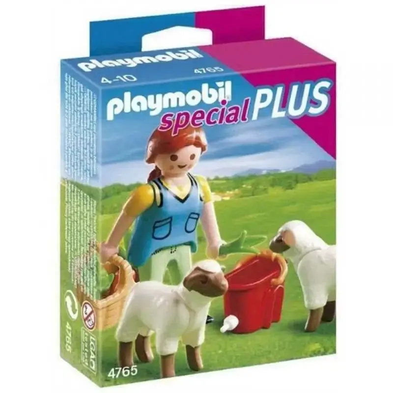 Playmobil 4765 - Ragazza di campagna con pecore