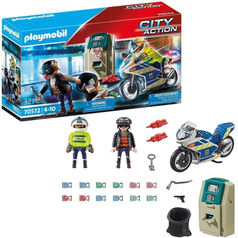 Playmobil 70572 Poliziotto In Moto E Ladro