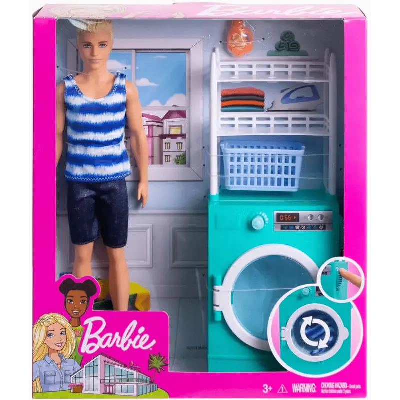 Playset Ken Lavanderia e lavatrice