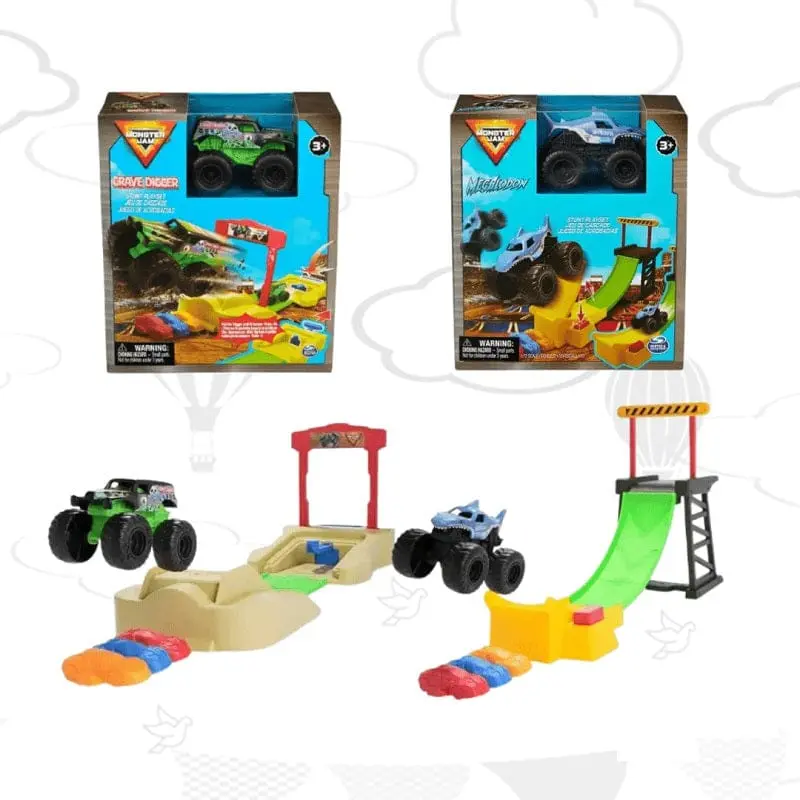 Playset Pista Monster Jam con Veicolo Track in scala 1
