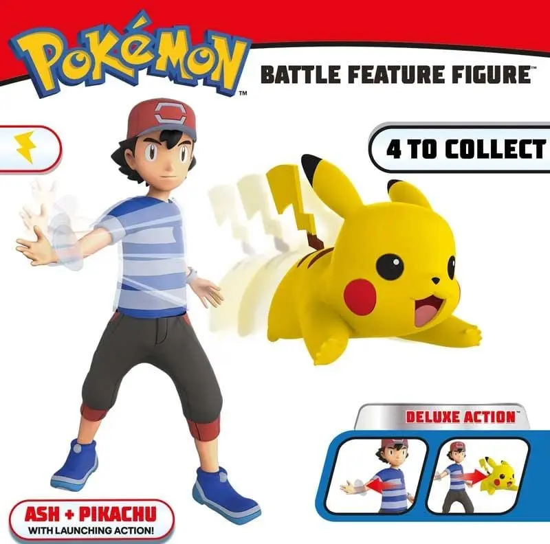 Pokemon Battle Figure 12cm Personaggio Ash e Pikachu