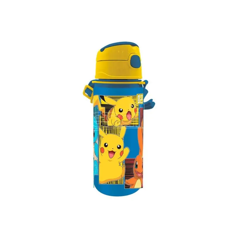 pokemon Borraccia In Alluminio Con Tracolla