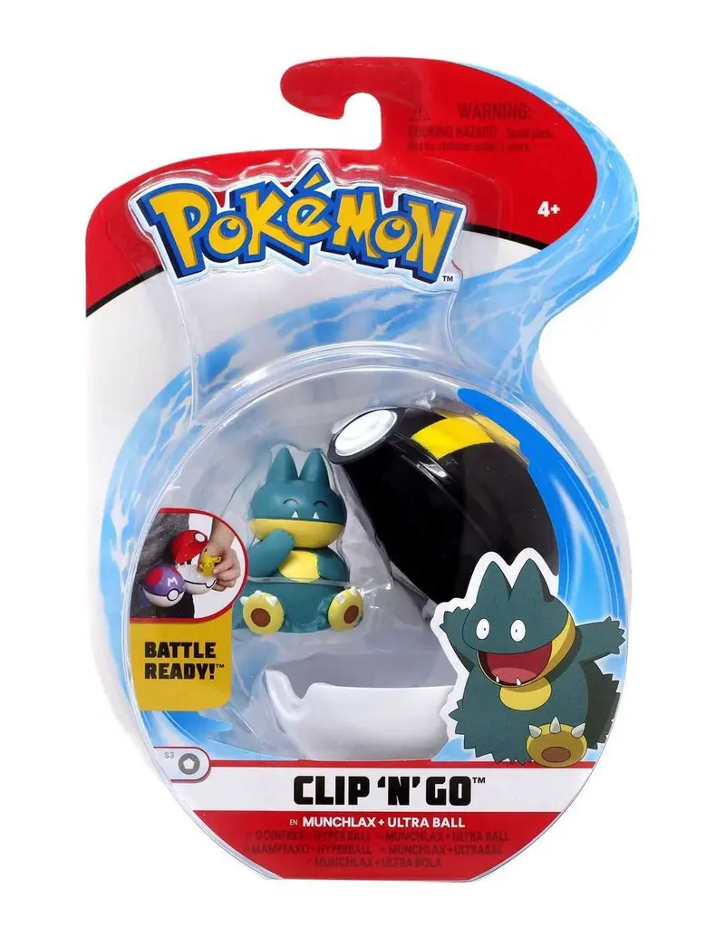 Pokemon Clip n Go | Pokeball Munchlax con Sfera