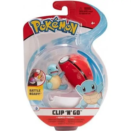 Pokemon Clip n Go | Pokeball Squirtle con Sfera