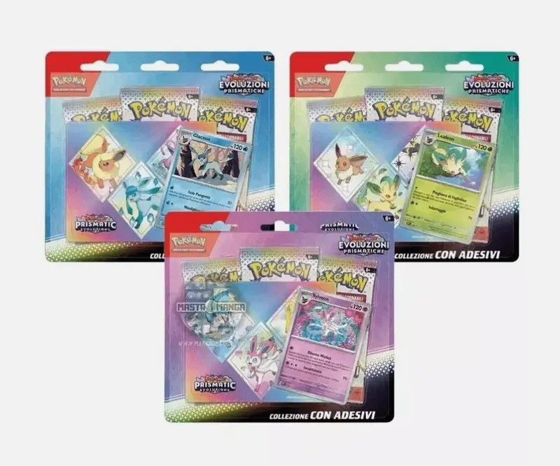 Pokémon - Collezione Evoluzioni Prismatiche con Adesivi