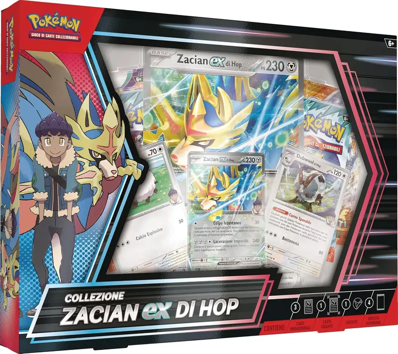 Pokémon - collezione Zacian-ex di Hop