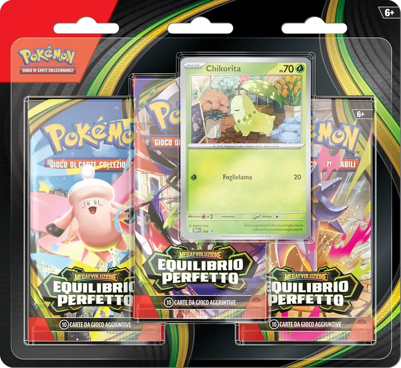 Pokemon M3 3 Pack Blister dell'espansione Equilibrio Perfetto