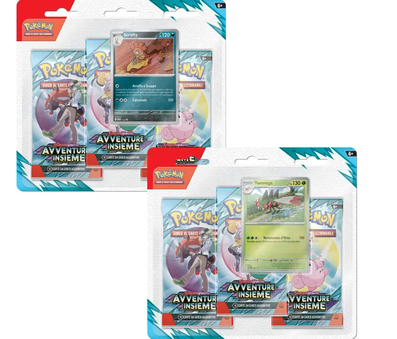Pokémon - Scarlatto e Violetto pack 3 buste Avventure Insieme