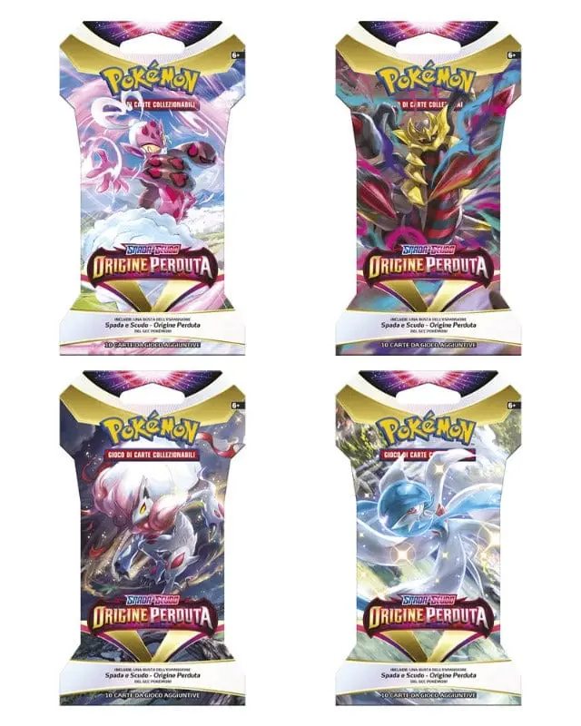Pokemon Spada e Scudo Origine Perduta, Busta da 10 Carte in assortimento