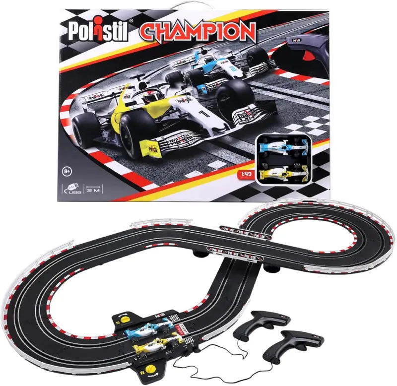 Polistil Action - Pista Elettrica con 2 macchine da Corsa