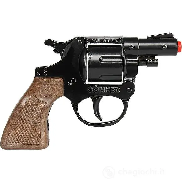 Polizei Revolver Metallo Nero 8 Colpi