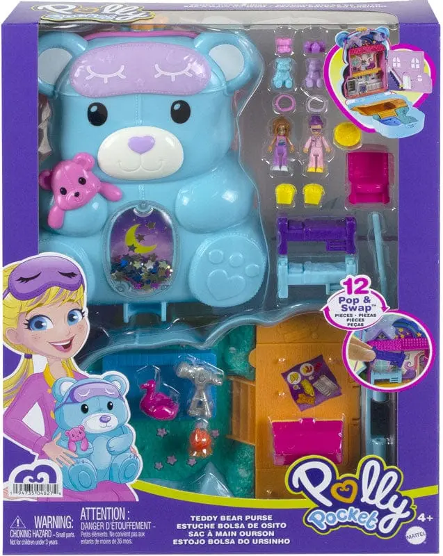 Polly Pocket Borsetta Orsetto Pigiama Party