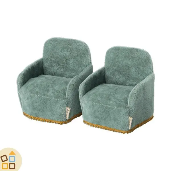 POLTRONE REALI TOPO, SET 2 PZ