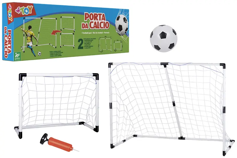 PORTA CALCIO IN PLASTICA2IN1 C/PALLA