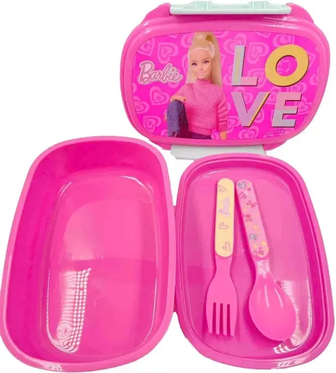 Porta Merenda Barbie con Posate Love