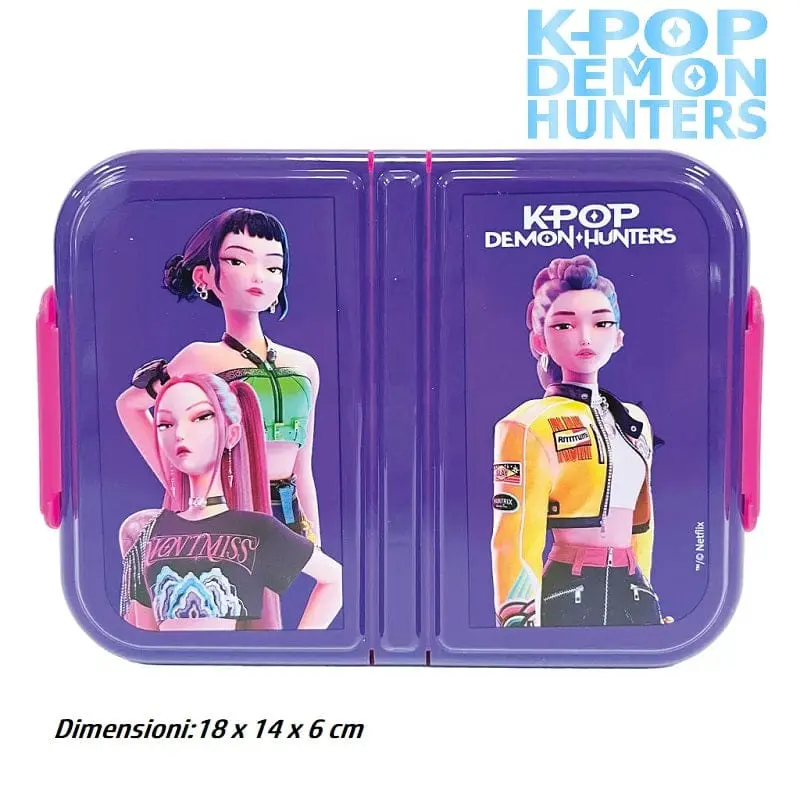 Porta Merenda Huntrix Kpop Demon Hunters Multi-Scomparto