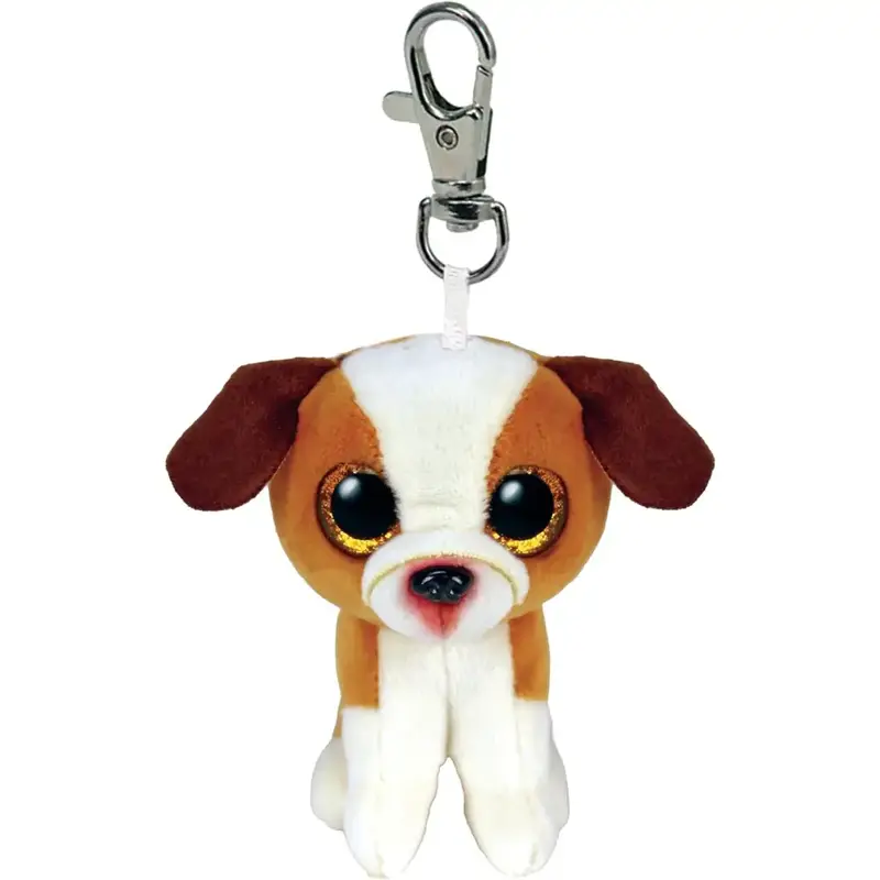 Portachiavi peluche Beanie Boos Clips Cane Hugo