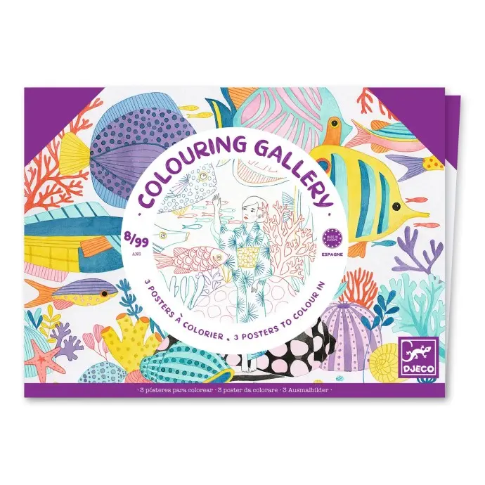 Poster da colorare Djeco - Giappone