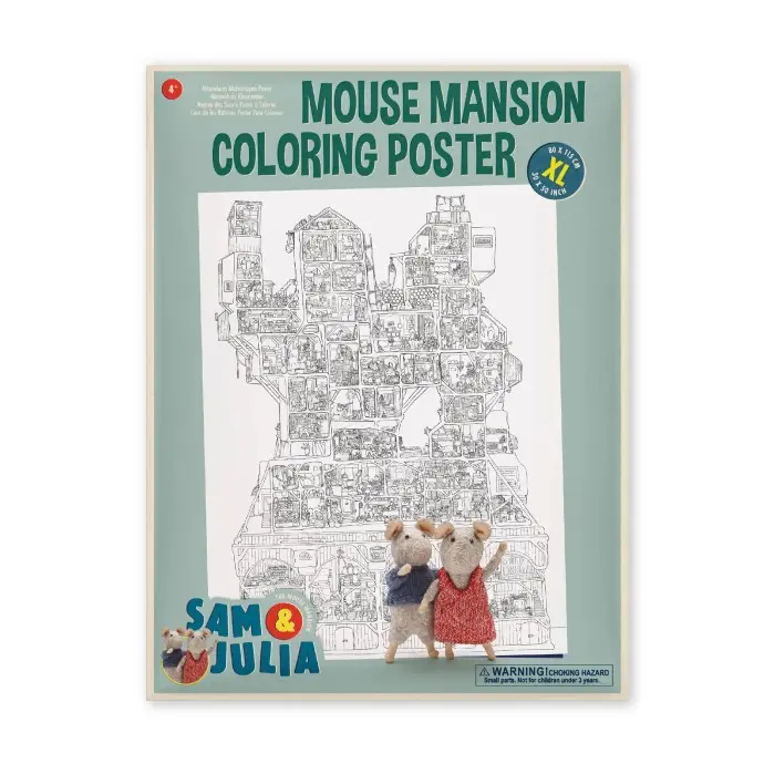 Poster da colorare - The Mouse Mansion