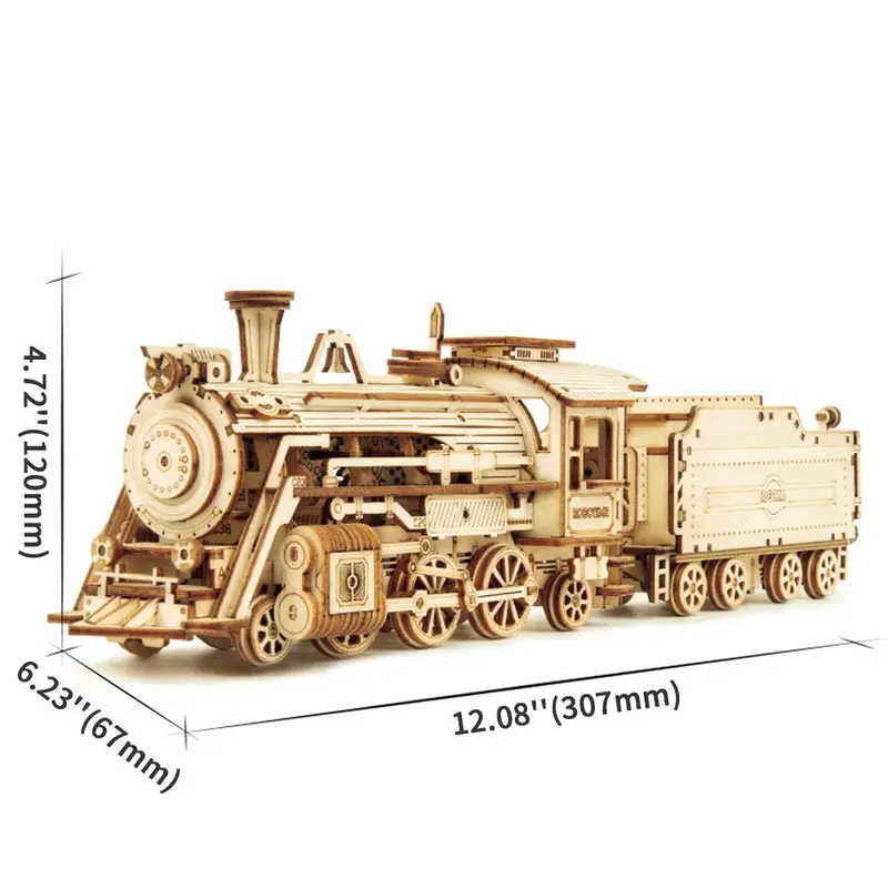 Prime Steam Express "Locomotiva a vapore" - Puzzle legno 3D