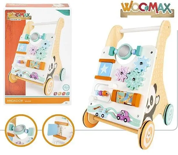 Primi Passi in Legno per Bambini | Carrellino per Imparare a Camminare