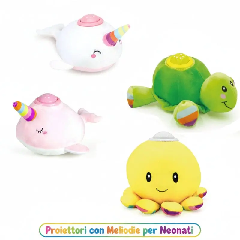Proiettore Culla con Suoni e Luci Colorate