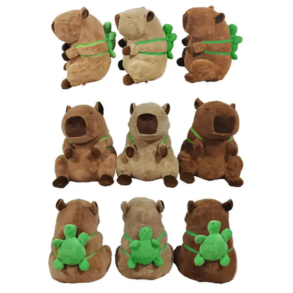 PTS - 1 Capibara con Zainetto Peluche 25 cm Assortito