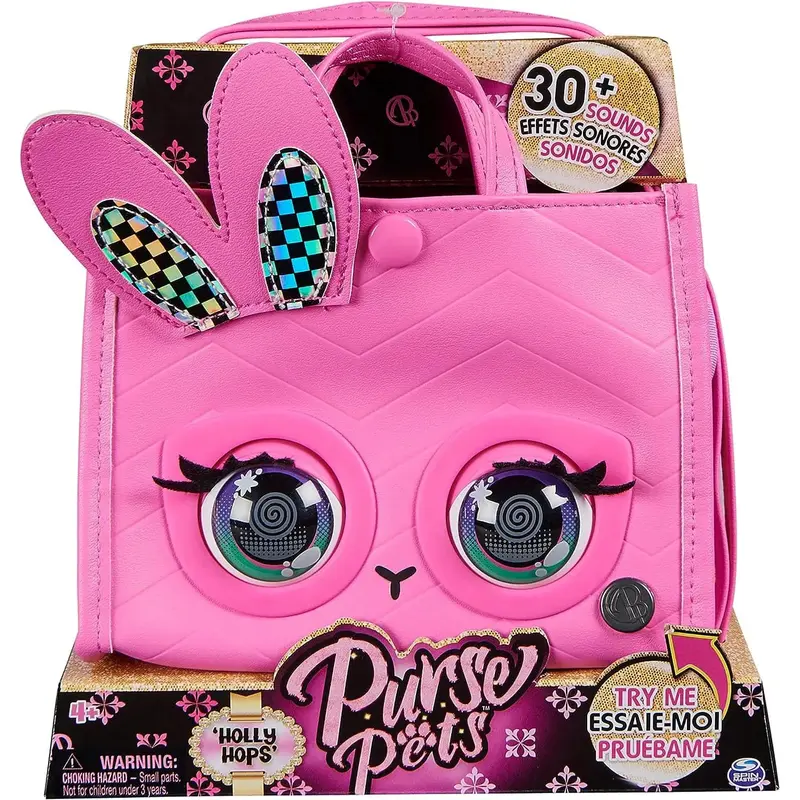 Purse Pets Borsetta in Versione Coniglietto Rosa