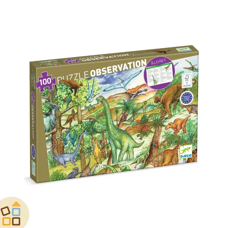 PUZZLE 100PZ OBSERVATION, DINOSAURI