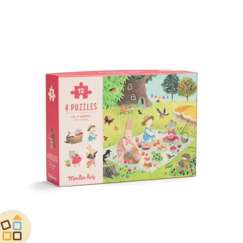PUZZLE 4X12PZ, GRANDE FAMILLE