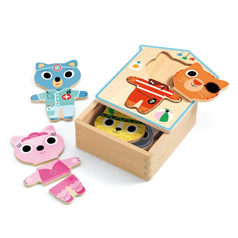 Puzzle ad Incastri con Gatti Dressup Mix (DJ01678)